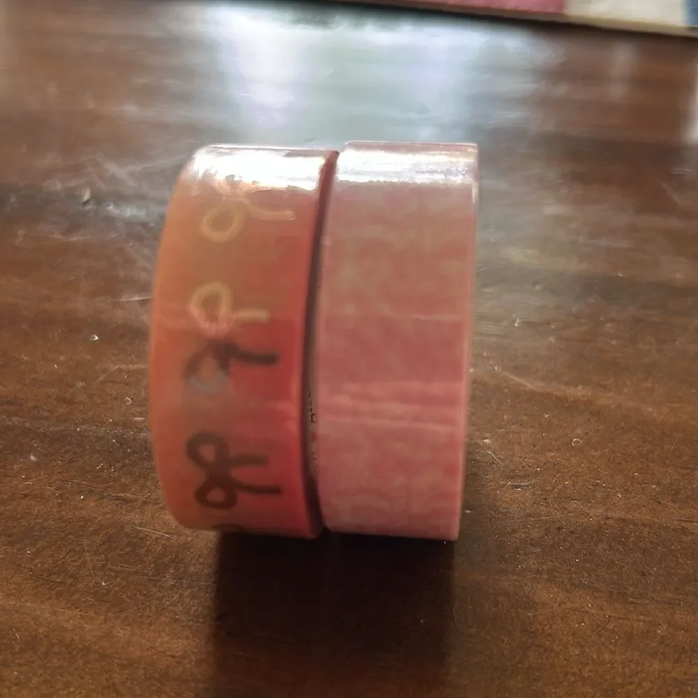 Simply Gilded Pink Bow Washi tape holder plus 4 new washi tapes